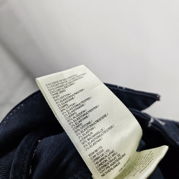 Maeve The Delaney Jeans Dark Blue Clean-Seamed High-Rise Wide-Leg Denim Size 24 - Picture 4 of 6